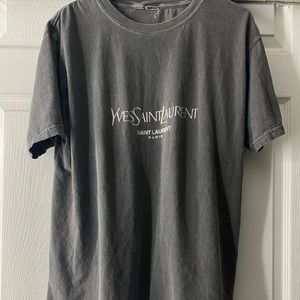 ysl coal and terry top